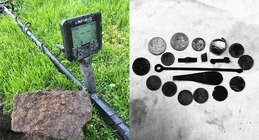 Anfibio Multi Dedektörle 2.5 kg Balta Başı Buldum