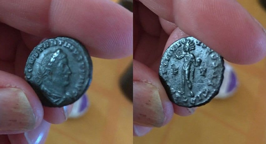 Anfibio Dedektör Bu Güzel Roma Sikkesini Çıkardı