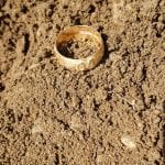First GOLD ring found at about 9 inches