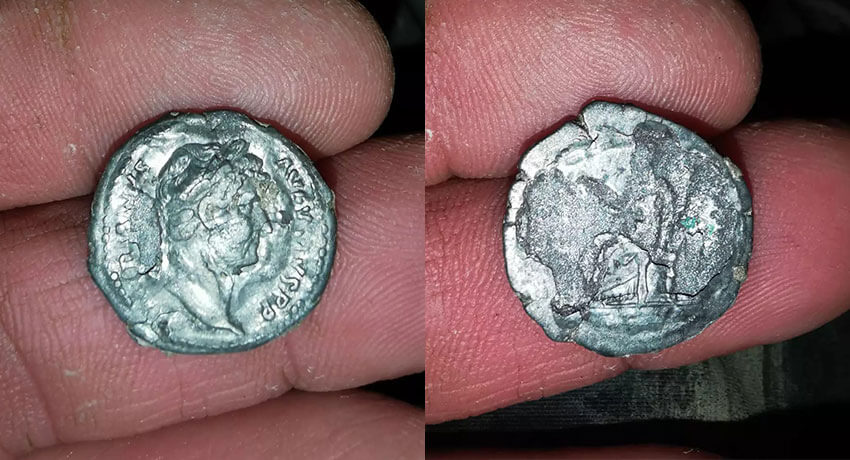 İmparator Hadrian Roma Gümüş Sikke - Kapak